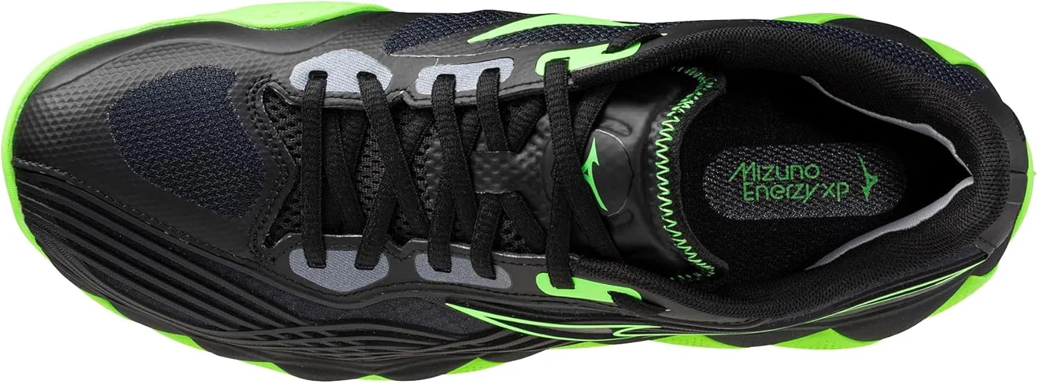 Мужские кроссовки для тенниса и ракеточных видов спорта Mizuno Wave Enforce Tour 2, черные-зеленые — фото 4