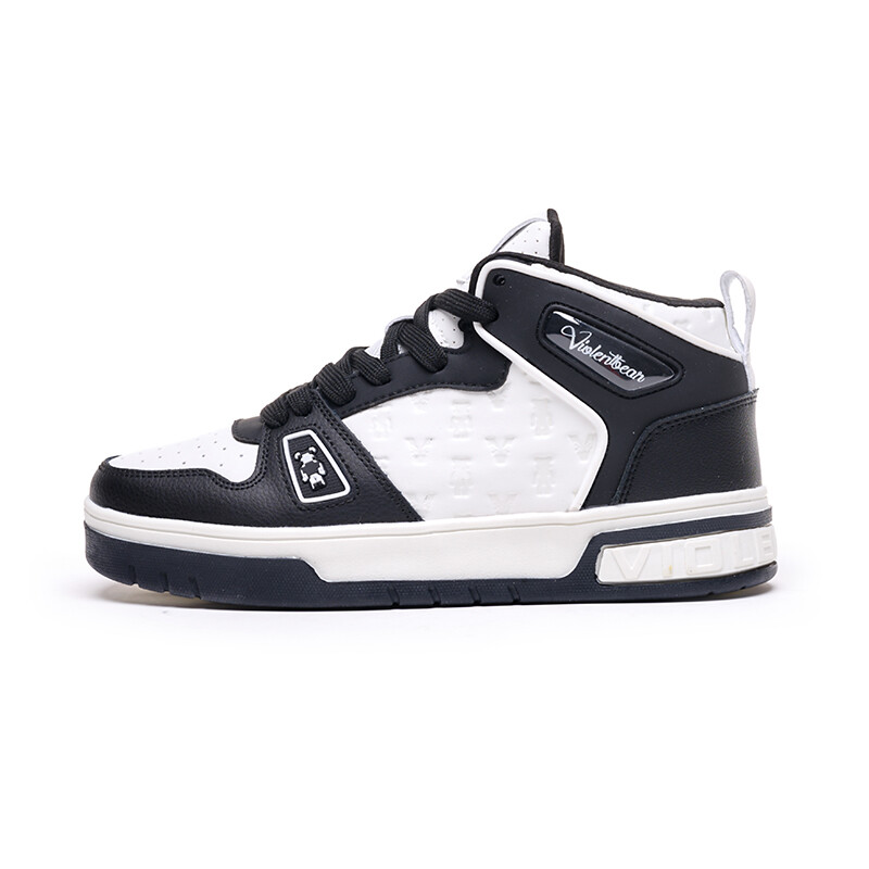 

Кроссовки Violent bears Skateboarding Shoes Unisex High-top, белый/серый