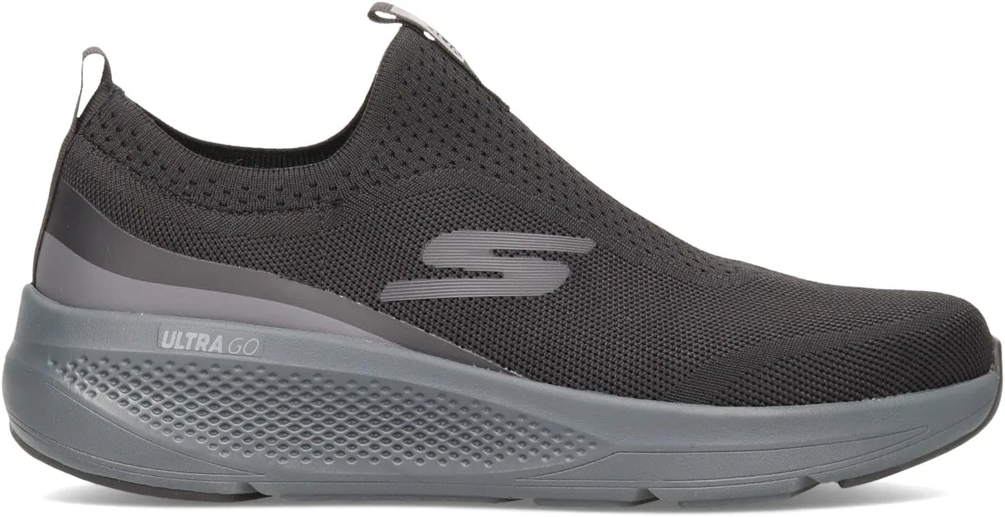 Мужские спортивные кроссовки Skechers GOrun Elevate Athletic Slip-On для тренировок и бега с амортизацией, 2-Black — фото 4