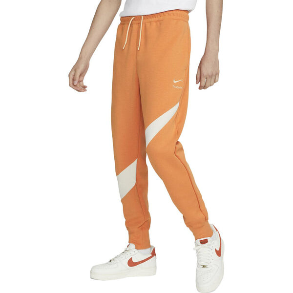 Брюки sportswear swoosh tech fleece sweatpants 'hot curry' Nike, мультиколор — фото 2