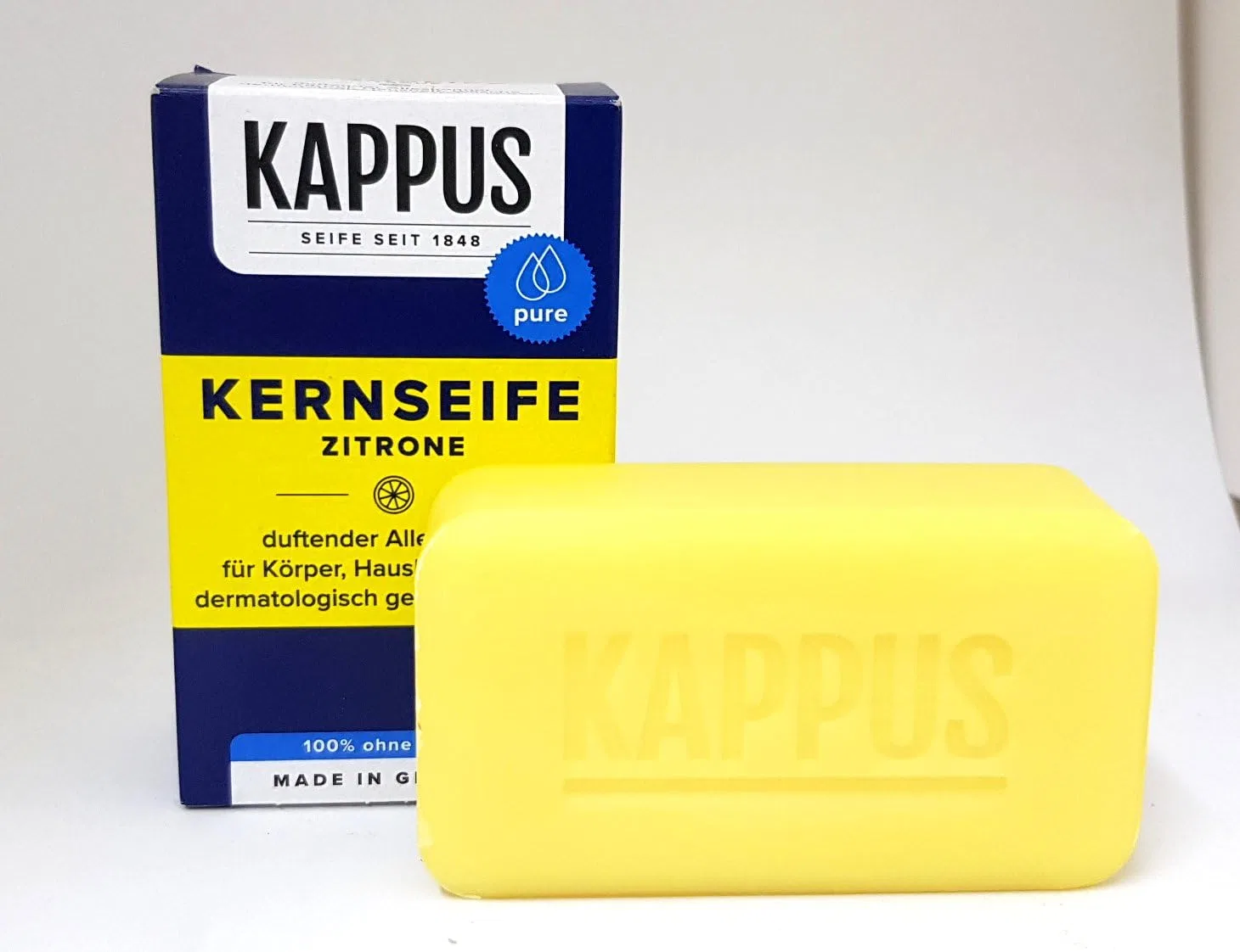 Мыло Kappus Kernseife Lemon, 4 x 150 г Generisch — фото 2