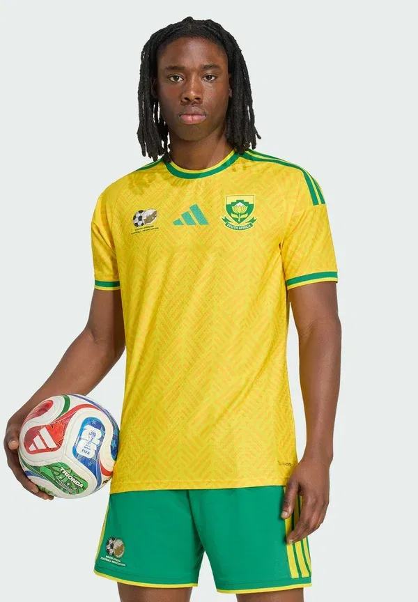 Футболка сборной ЮАР 26 Home Authentic Adidas Performance, командный желтый