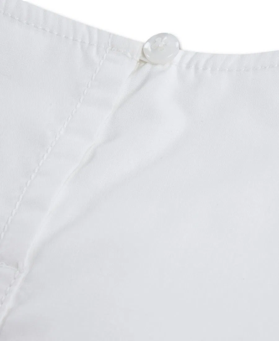 Детская блузка для девочек 2T-5T с бантом и пышными рукавами Abercrombie Kids, белый — фото 3