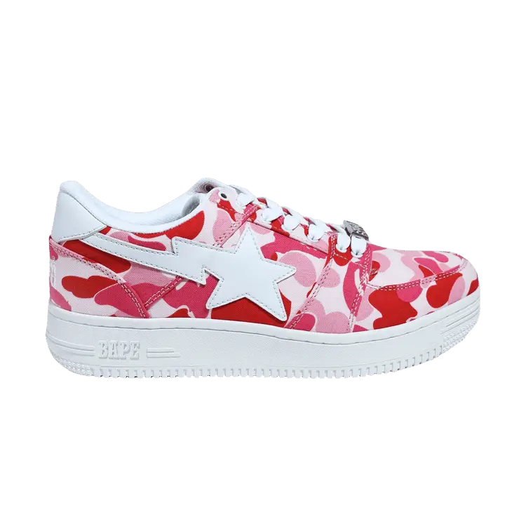 

Кроссовки BAPE Bapesta Low Pink ABC Camo, розовый