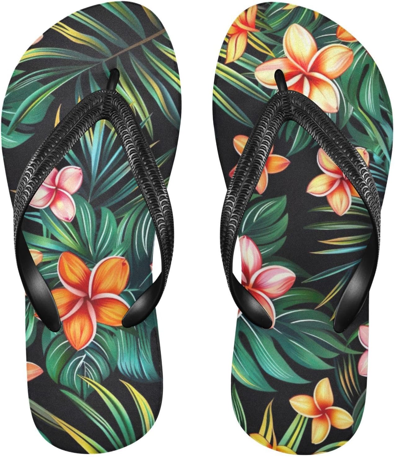 

Летние сланцы с цветком тропической пальмы для женщин и мужчин, пляжные, повседневные, для душа Kfbe, Leaves