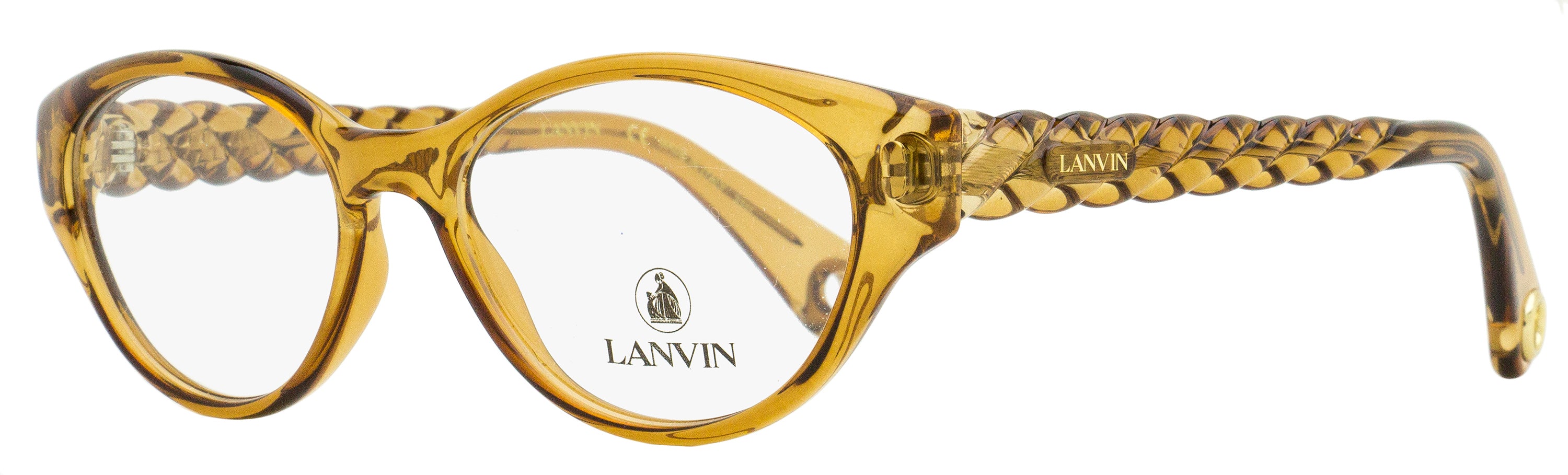 

Женские овальные очки Lanvin LNV2623 208 карамель 52 мм