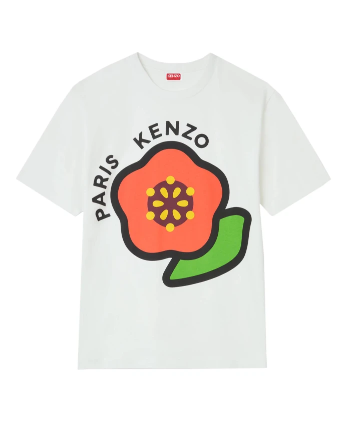 

Футболка из легкого джерси с принтом Kenzo, белый