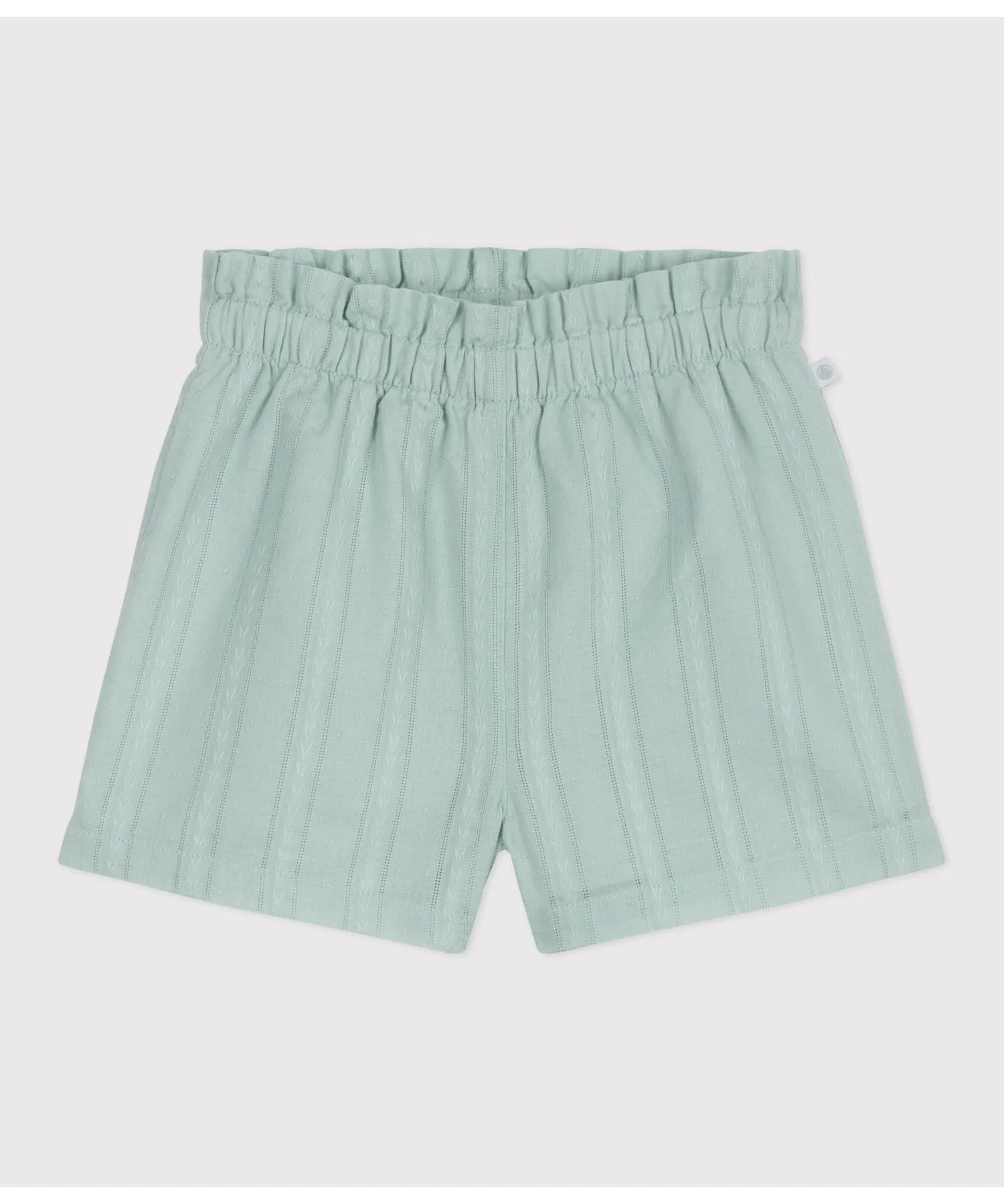 Детские шорты PETIT BATEAU хлопковые светло-зелёные