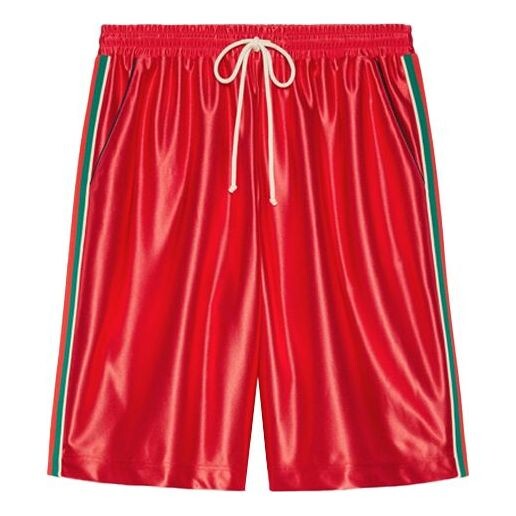 

Шорты ss21 side hem shorts 'red' Gucci, красный