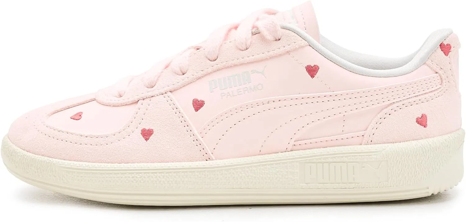Кроссовки PUMA Palermo Amor, зеленые, Jasmine Flower/Vapor Gray — фото 4