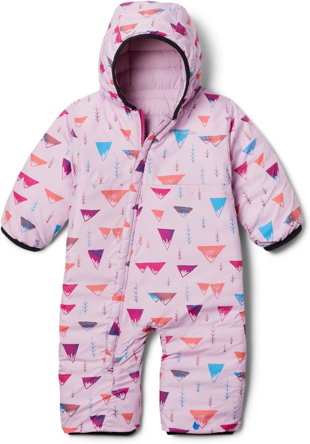 Columbia Baby Powder Lite Reversible Bunting, Wild Fuchsia/Aura/Shark — фото 4