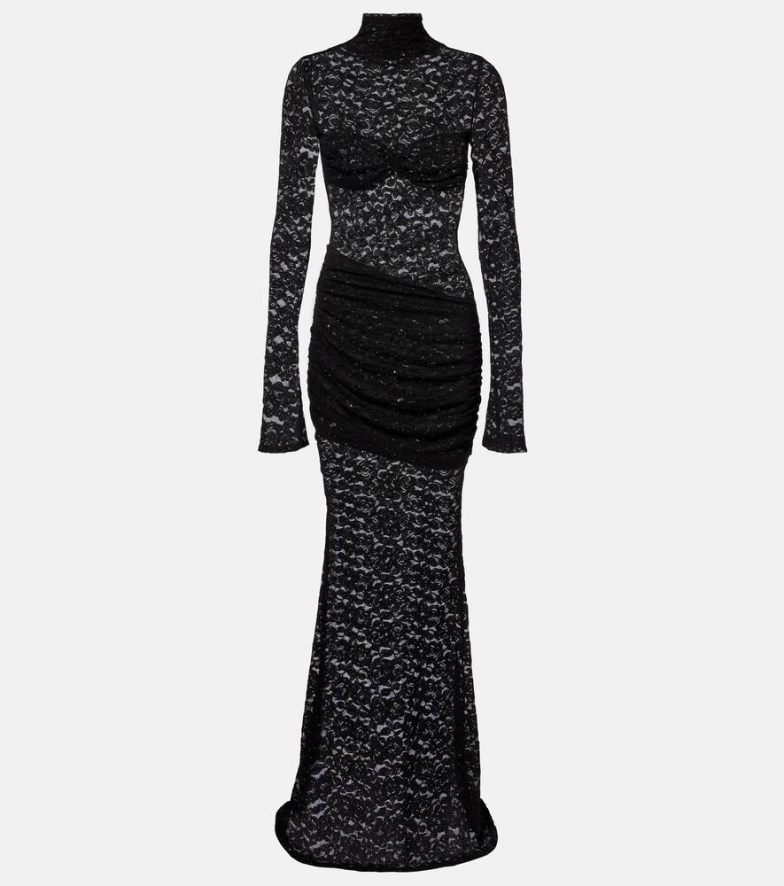 

Франциска кружевное платье макси с цветочным принтом Bananhot, Black Lace