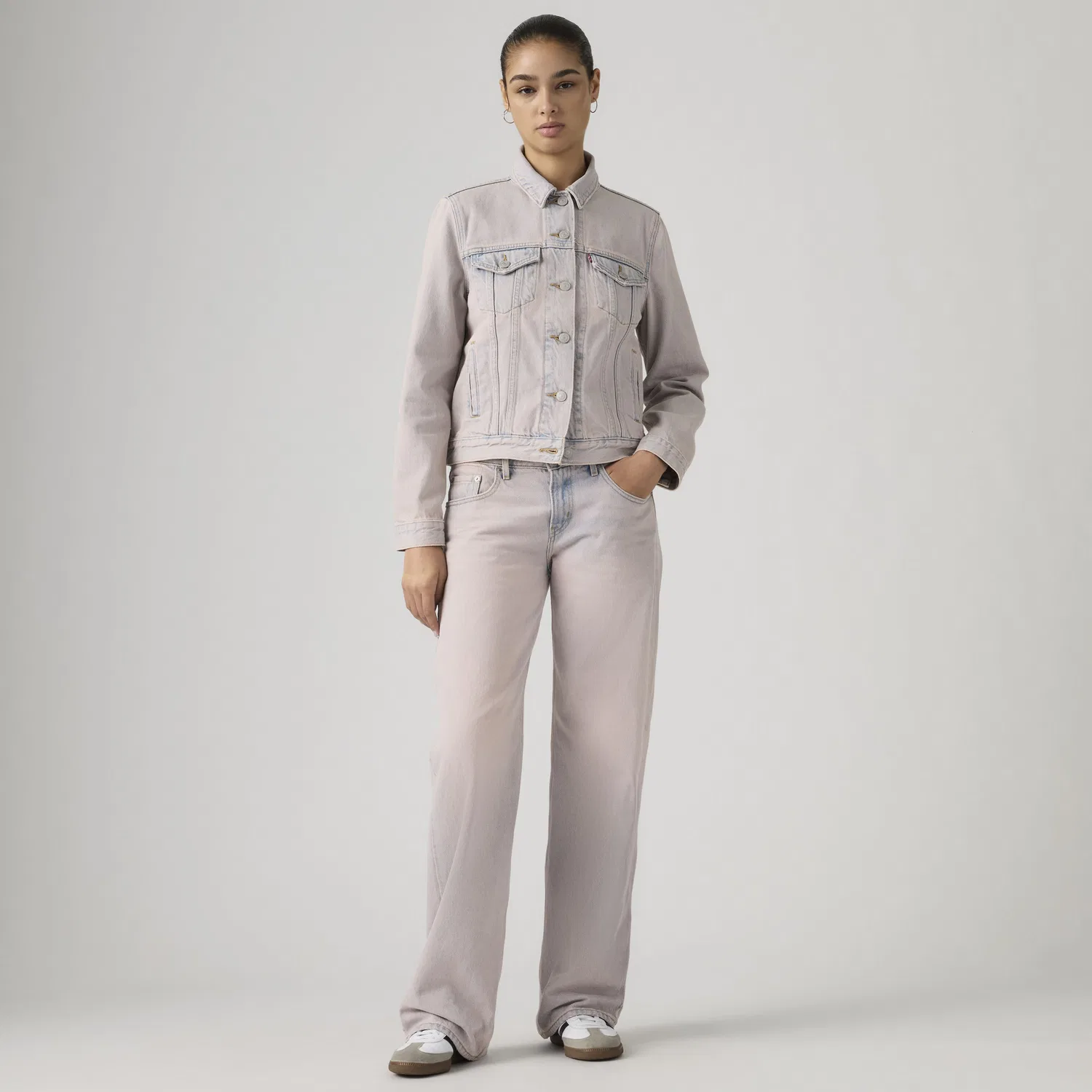 Женские джинсы свободного кроя с низкой посадкой Levi's, Pink