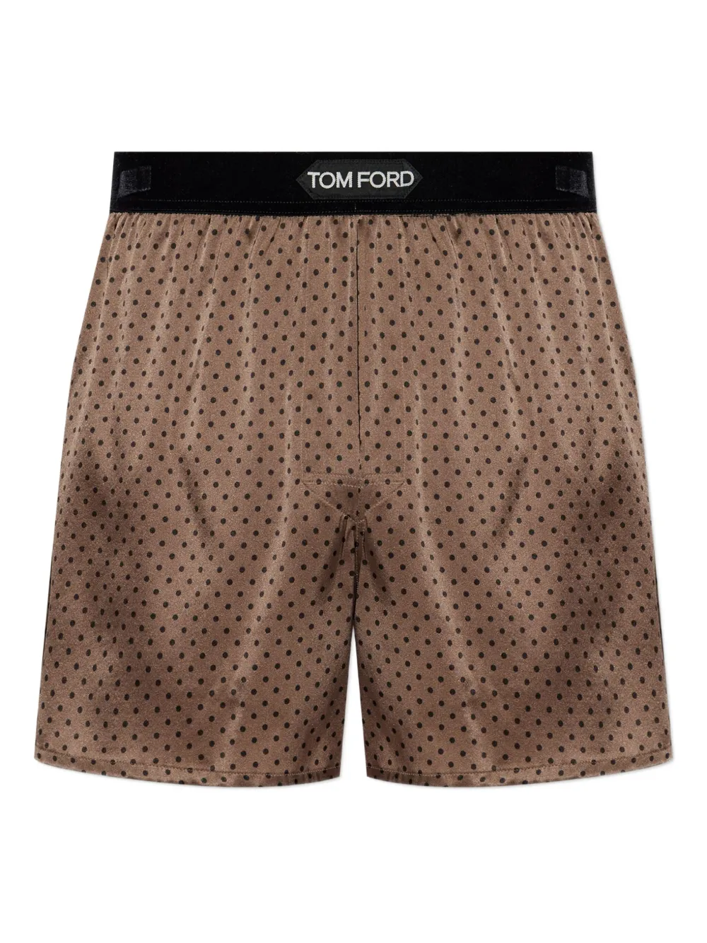 

Шёлковые боксеры в горошек Tom Ford, коричневый