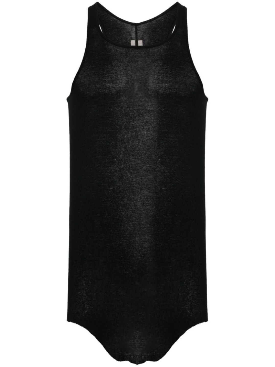 

Rick Owens хлопковая майка с отделкой швами, черный