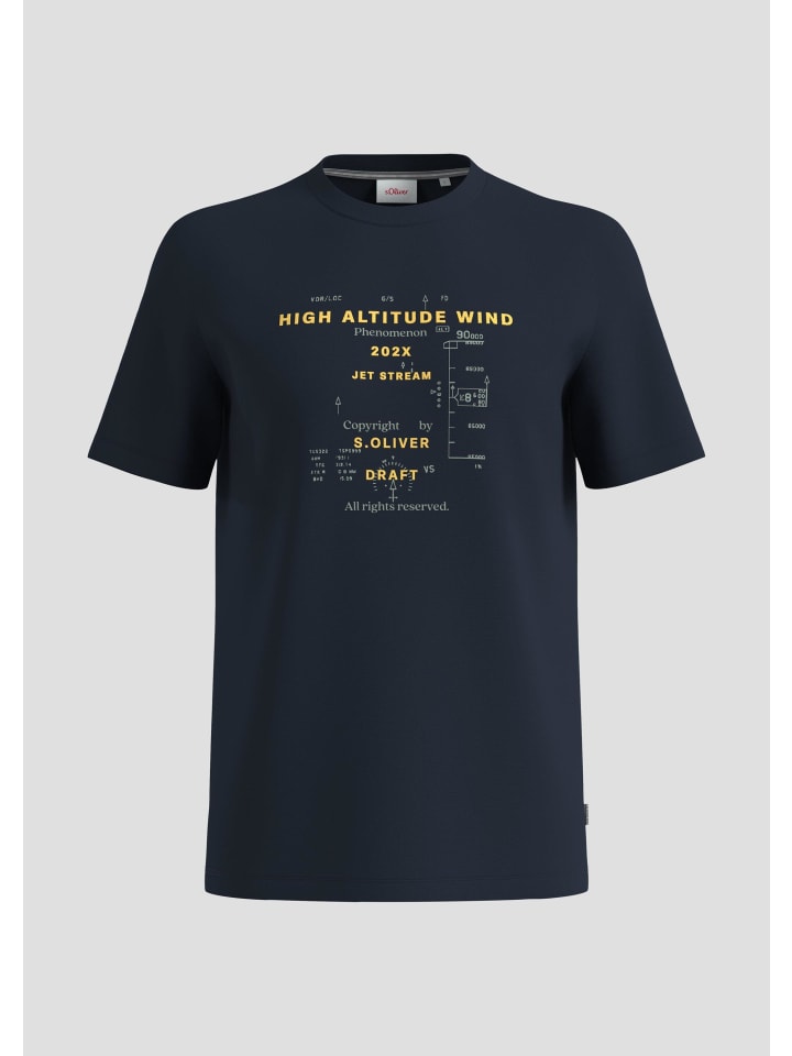 

s.Oliver Футболка цвета 59D2_navy, Синий, s.Oliver Футболка цвета 59D2_navy