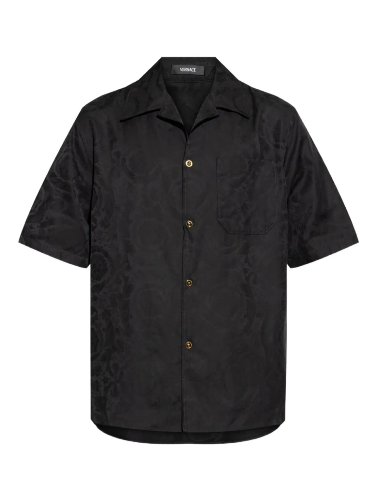 

Versace жаккардовая рубашка Barocco, черный
