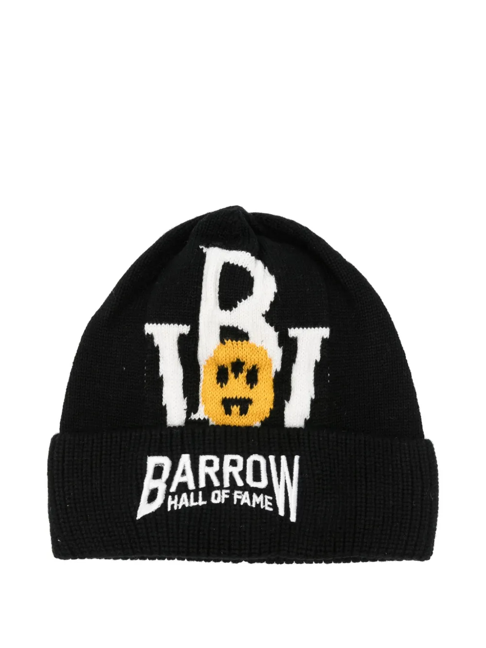 

Шерстяная шапка с интарсией логотипа Barrow Kids, черный
