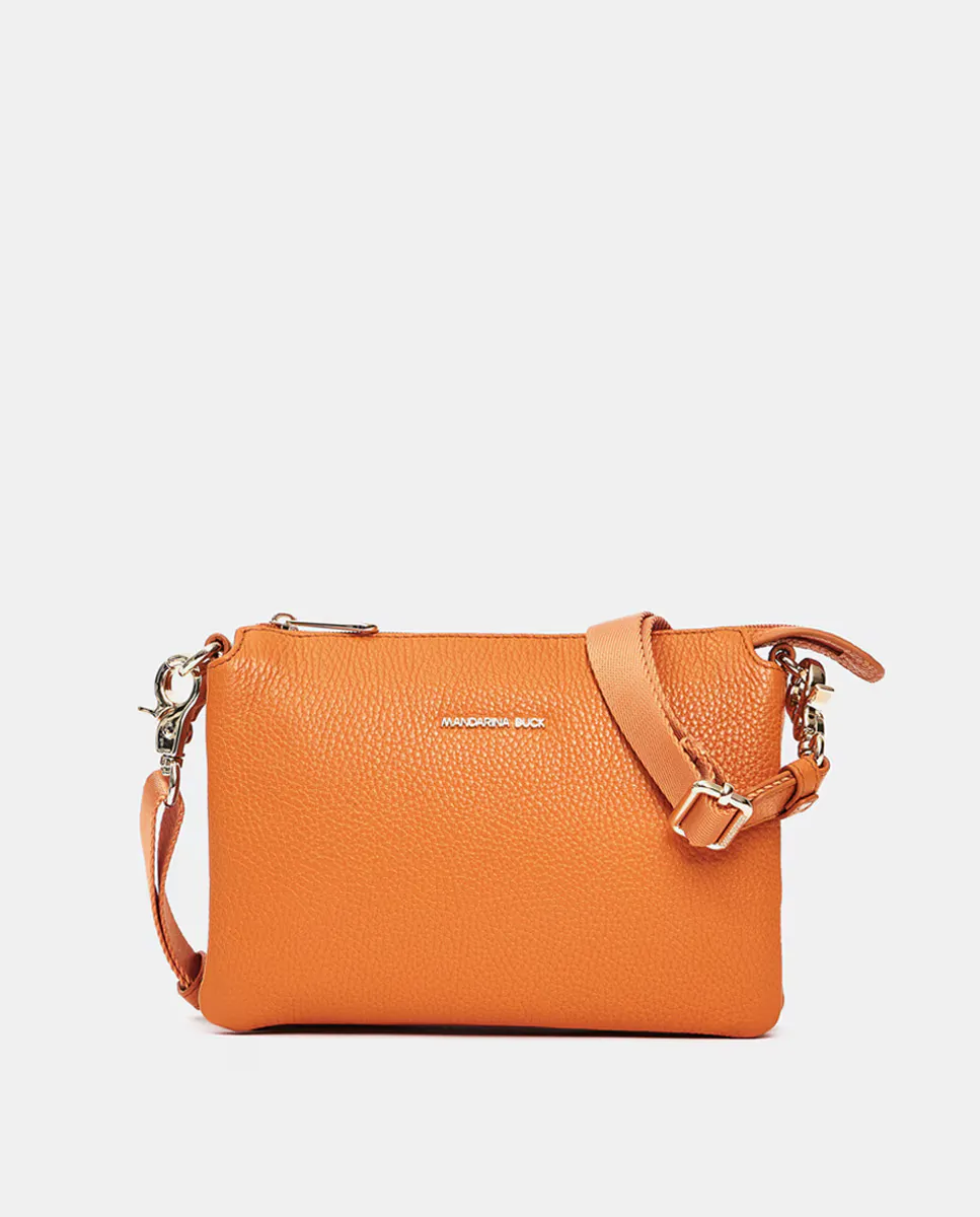 

Маленькая сумка через плечо из фактурной кожи Mandarina Duck, оранжевый