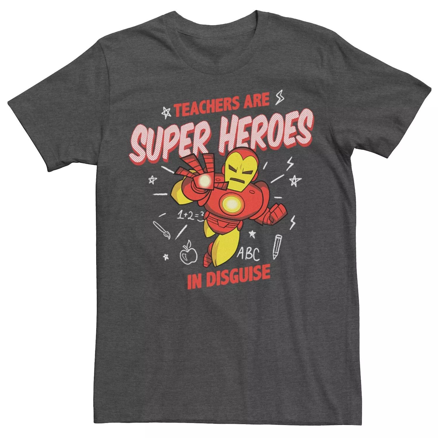 

Мужская футболка Marvel Iron Man Teacher Are Super Heroes Licensed Character