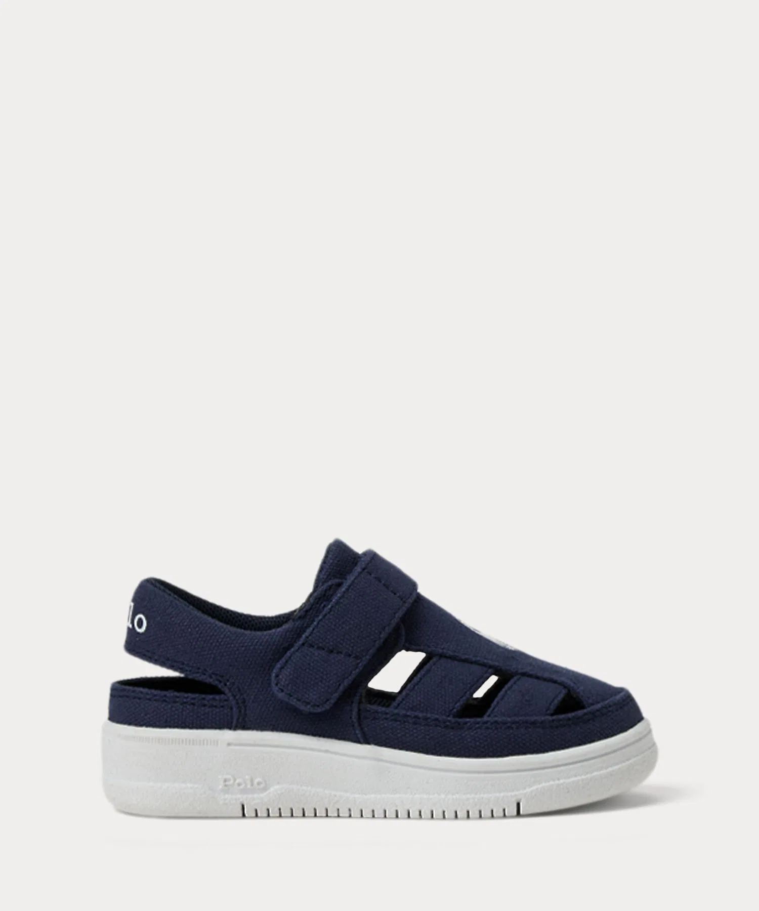 Детские кроссовки POLO RALPH LAUREN CHILDRENSWEAR из хлопка с логотипом тёмно-синие