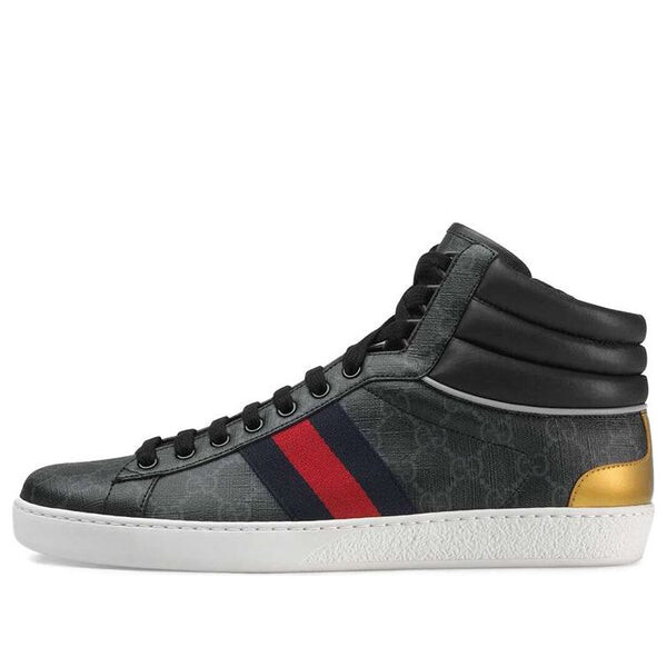 

Кроссовки ace gg high top 'black' Gucci, черный