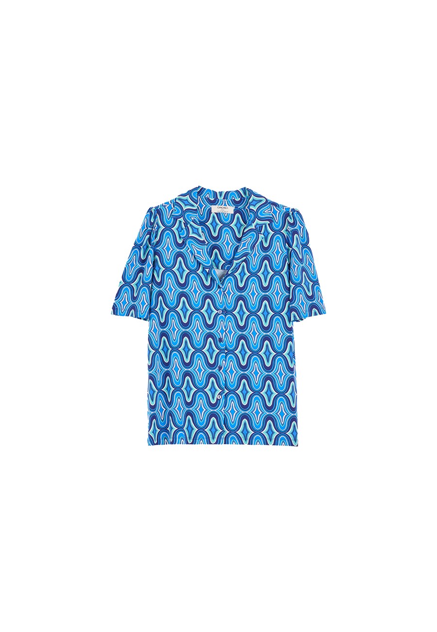 

Блуза Camomilla Italia Siry, цвет Blue/Navy/Aqua