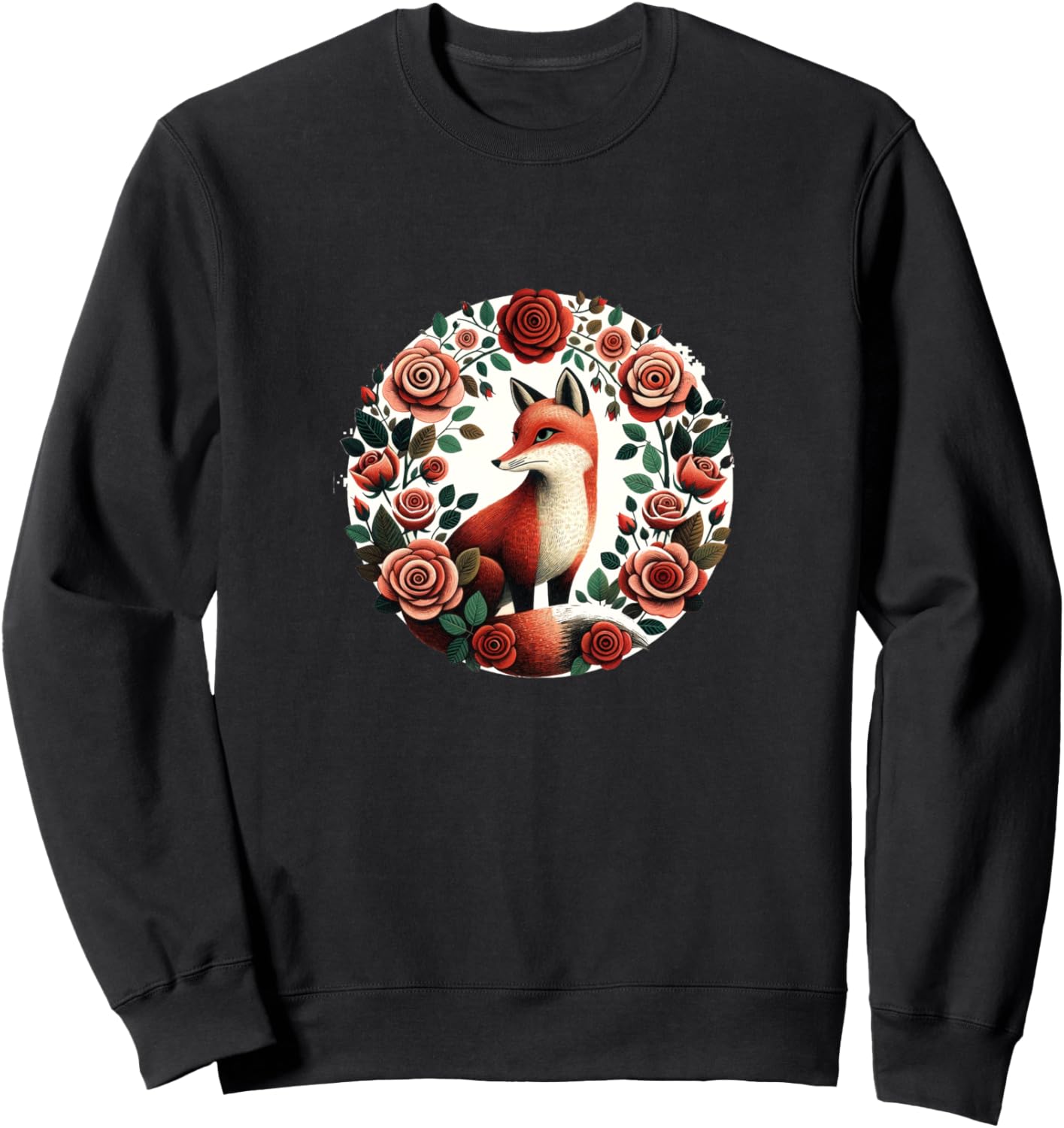 

Красивая иллюстрация лисы. Толстовка Fox Lovers Snugg, черный