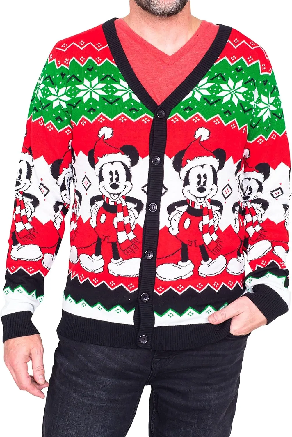 

Кардиган с Микки Маусом и шапкой Санты Mad Engine