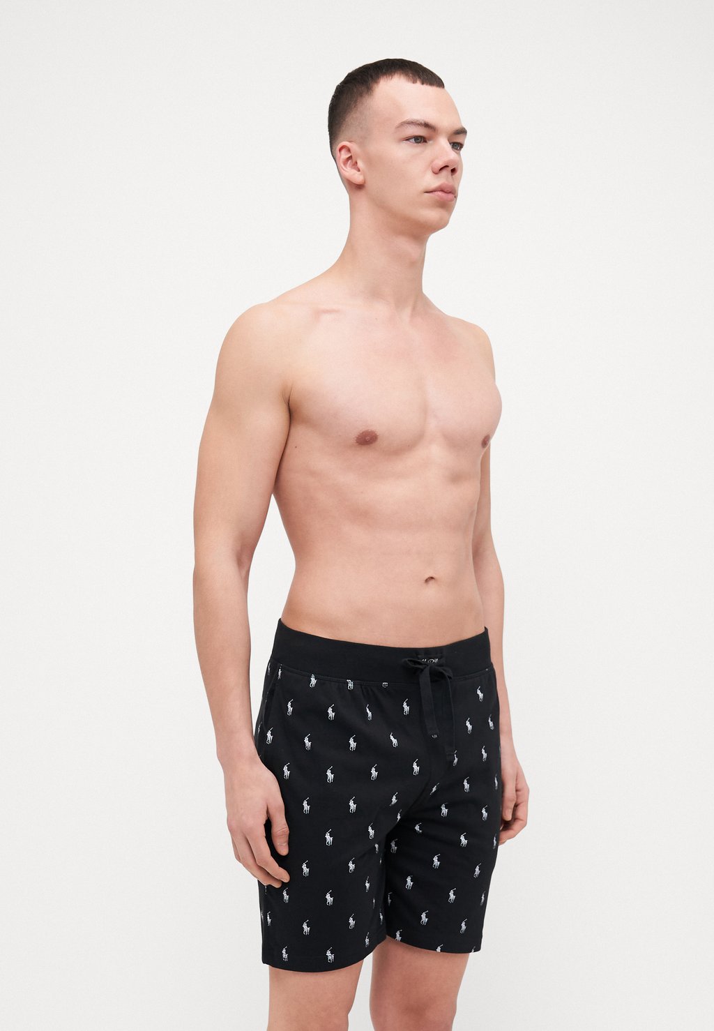 Пижамные штаны SLIM SHORT SLEEP BOTTOM Polo Ralph Lauren, черный — фото 4