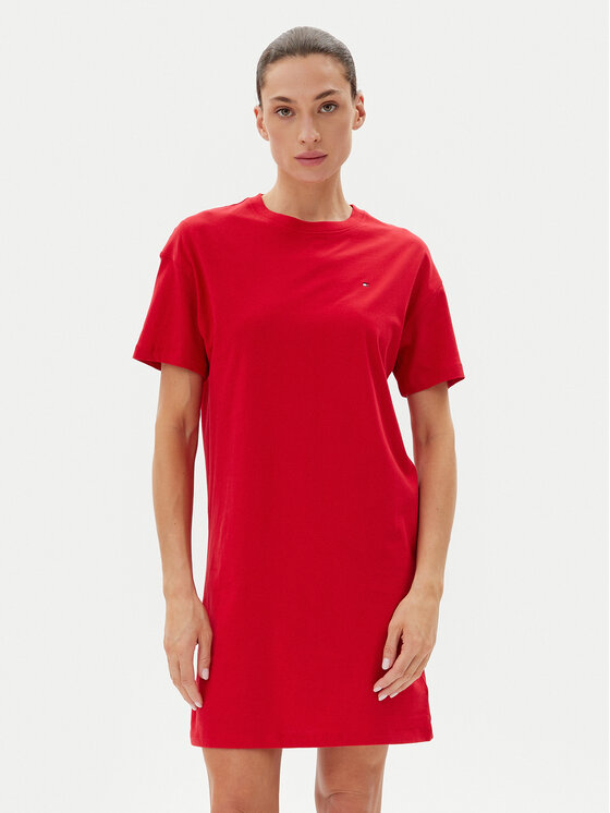 

Ночная рубашка стандартного кроя UW0UW05767 Tommy Hilfiger, красный