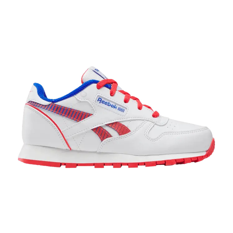 

Кроссовки Reebok Classic Leather Step 'n' Flash 2.0 Little Kid 'White Optimum Blue Red', белый