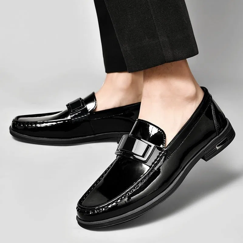 Оксфорды из лакированной кожи, классические, Black KswyyuwxgqI — фото 2
