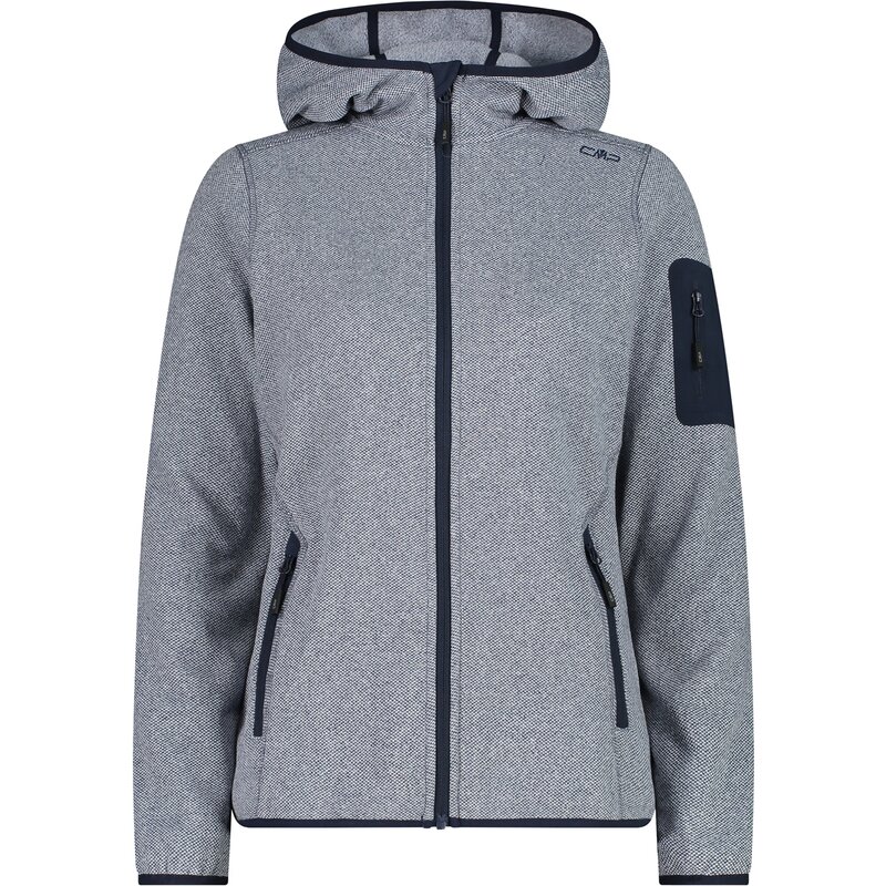 

Нижняя куртка с капюшоном, флисовая кофта, трикотажная Cmp, цвет b.blue-bianco 14np