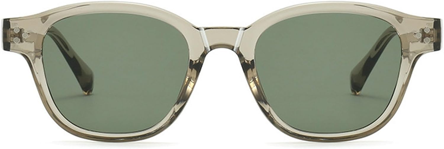 

Популярные модные квадратные солнцезащитные очки для женщин в стиле ретро с заклепками, зеленые и коричневые оттенки, защита от ультрафиолета UV400, мужские солнцезащитные очки mincl, Green