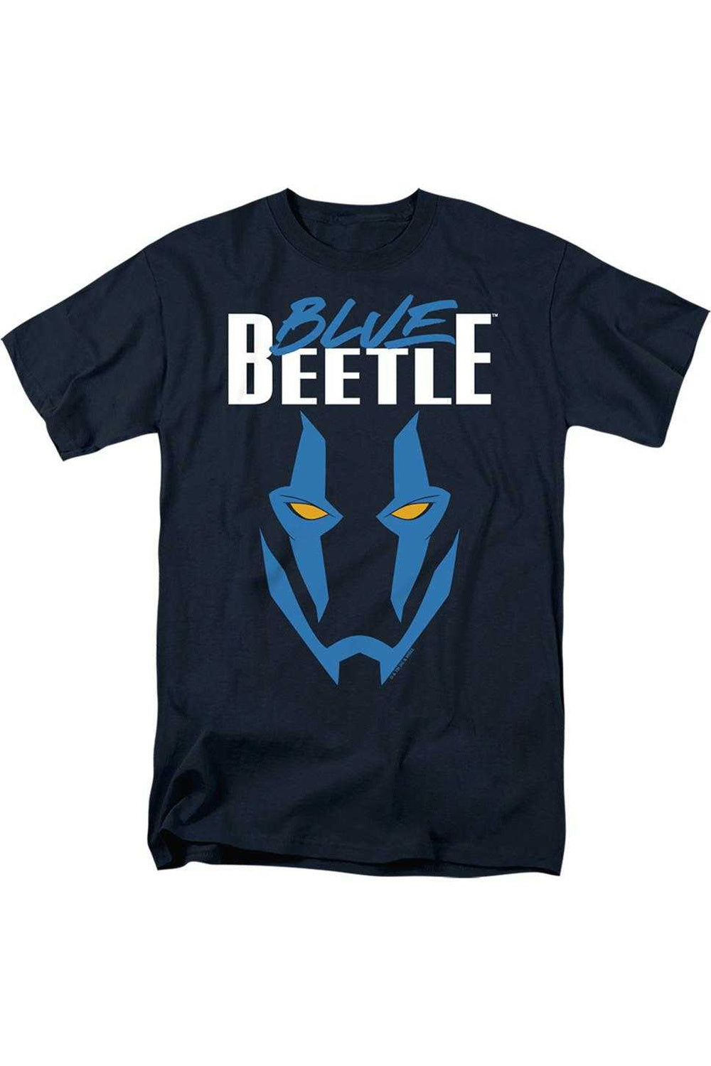

Футболка/футболка Blue Beetle (2023) Mask Adult Heather Gildan, темно-синий