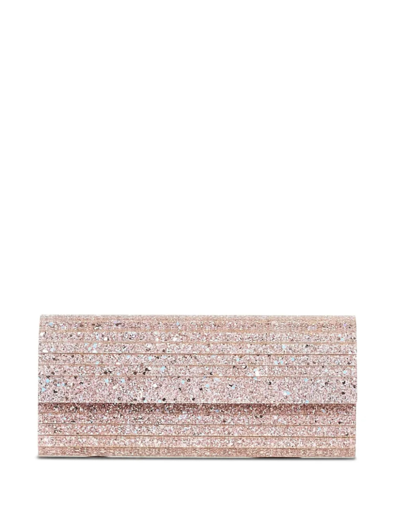

Клатч Jimmy Choo Sweetie с блестками и рубчиком, розовый