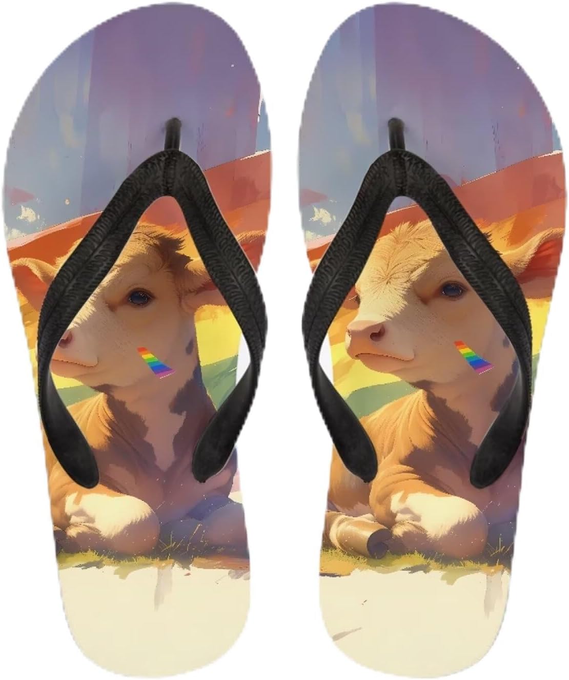 

Женские пляжные шлепанцы Semiouray с морской волной, милые ортопедические шлепанцы с лотосом, легкие плоские сандалии для дома и улицы на лето, Cartoon Cow