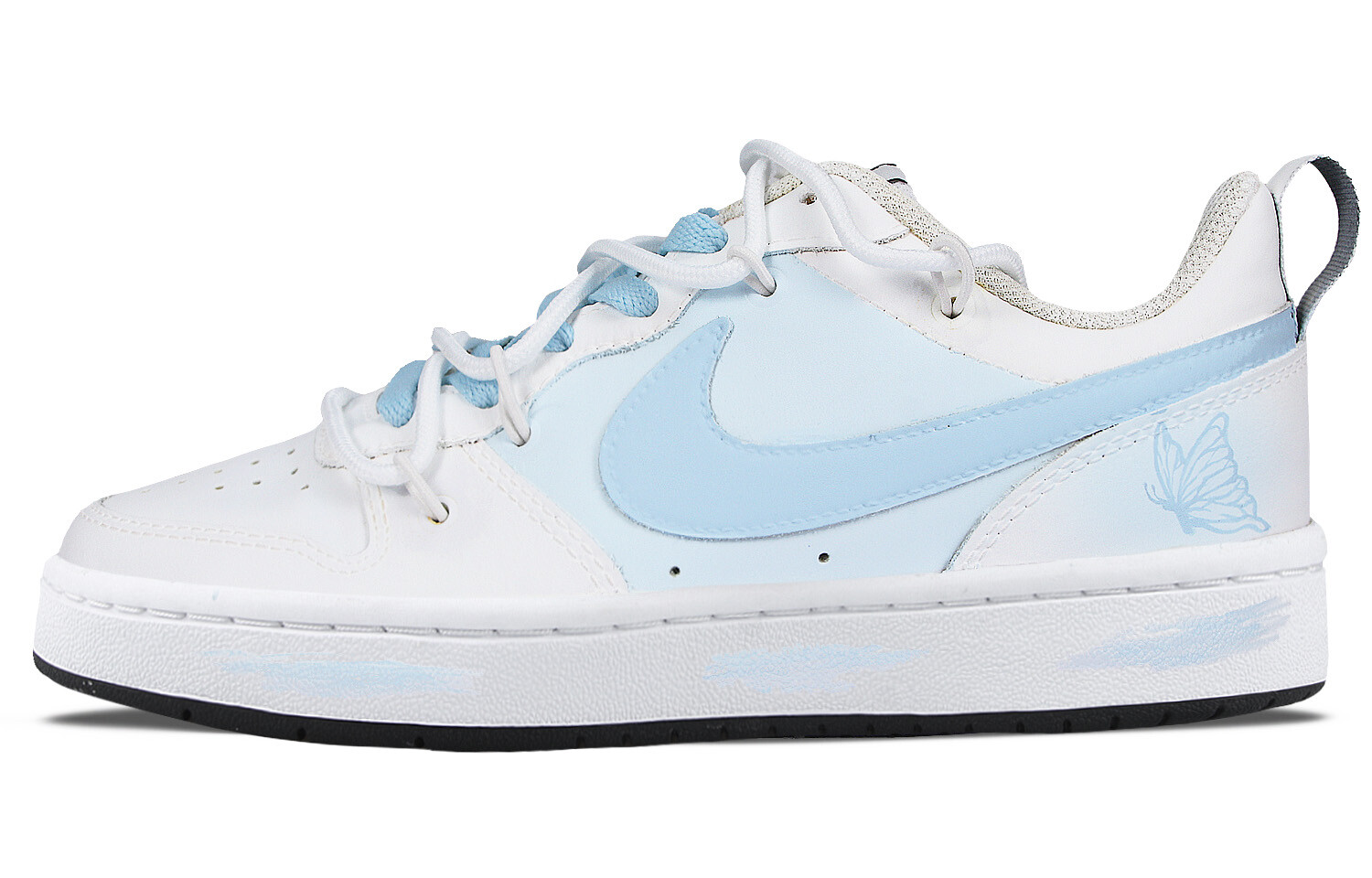 

Кроссовки Nike Court Borough Skateboard Shoes Women's Low-Top White, белый