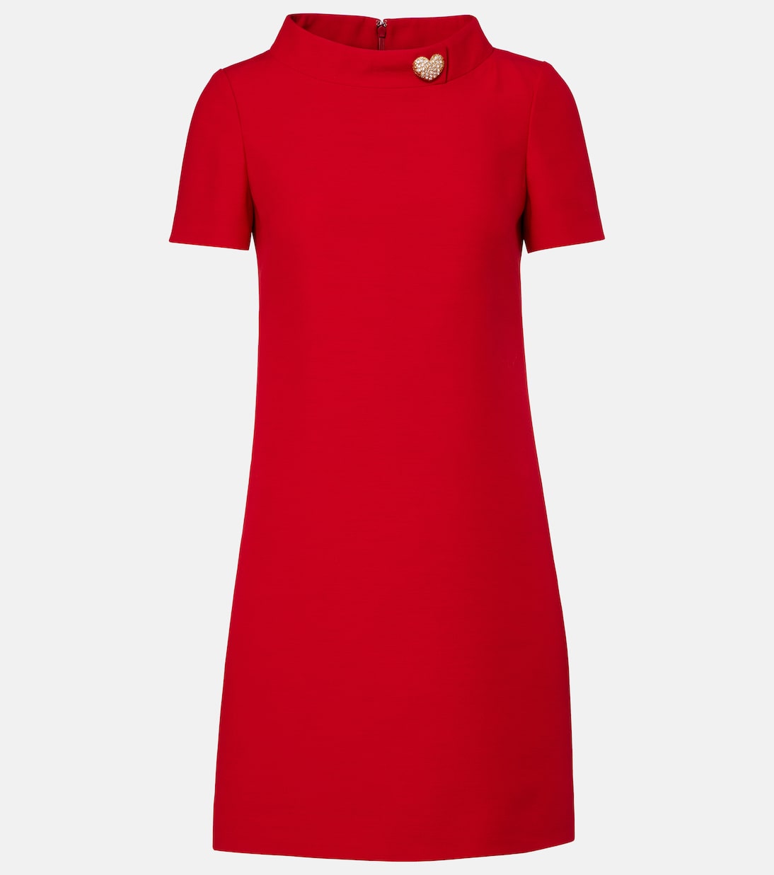 

Мини-платье из шерсти и шелка с декором Valentino, Paris