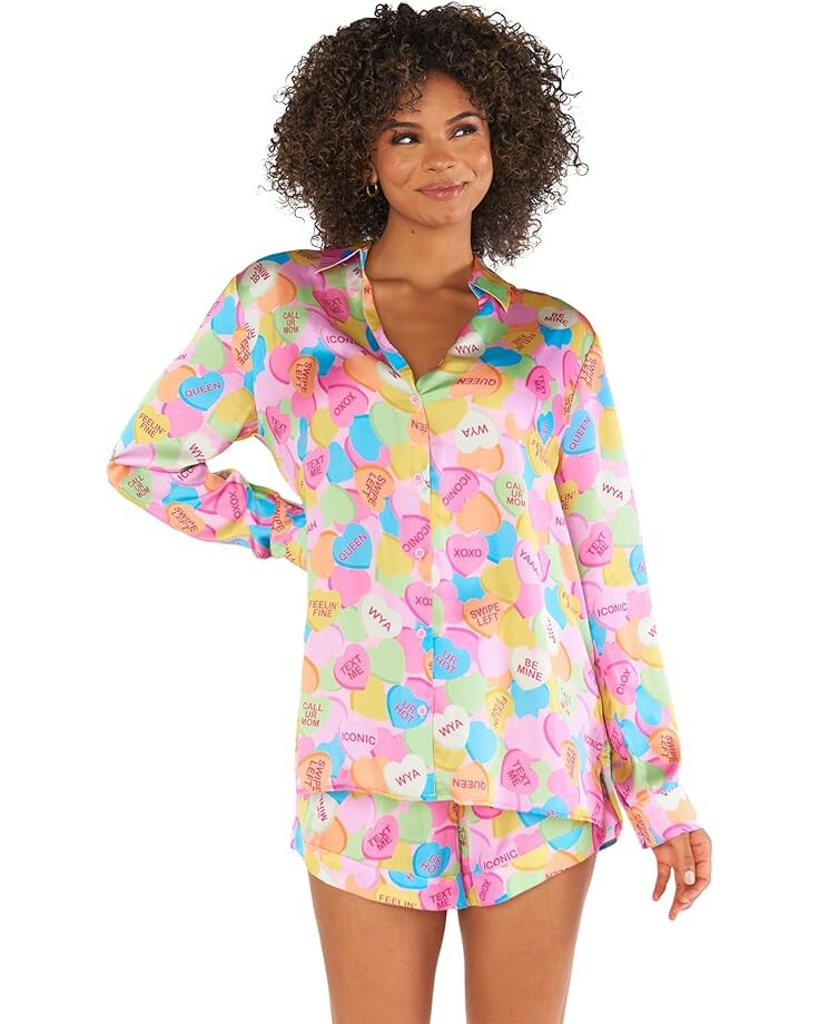 

Пижама Show Me Your Mumu Early Riser, цвет Candy Crush Silky