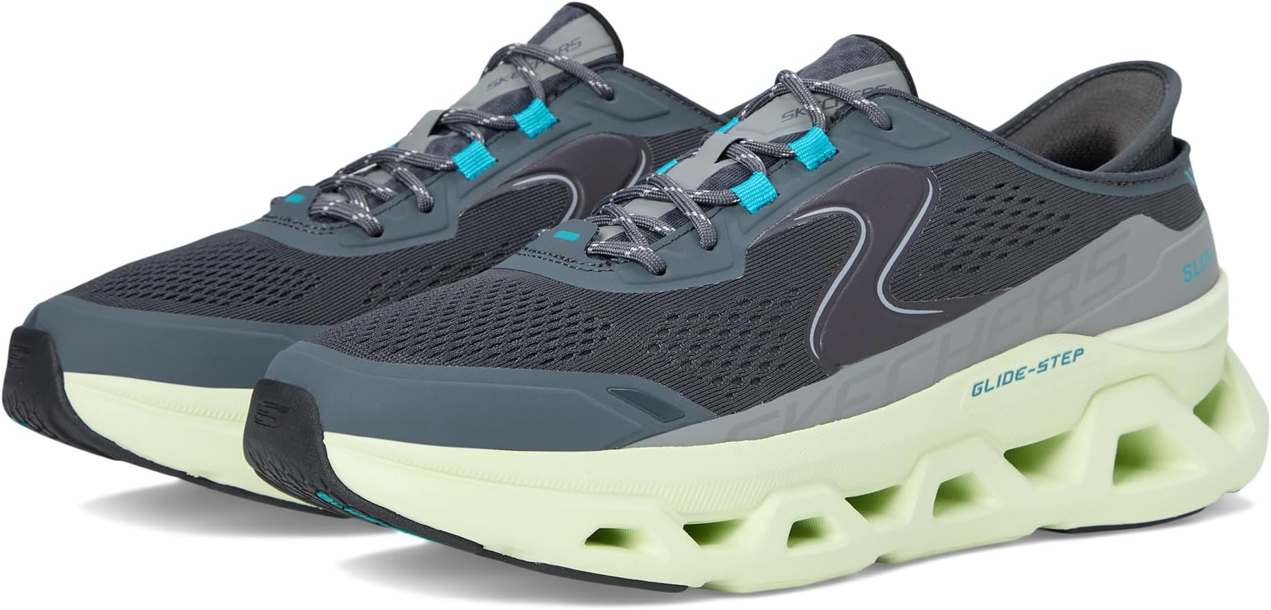 

Кроссовки SKECHERS Glide-Step Altus Hands Free Slip-In, цвет Charcoal/Lime