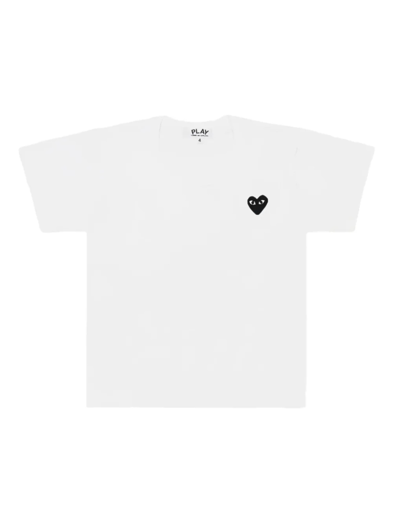 

Футболка с сердечным мотивом Comme Des Garçons Play Kids, белый