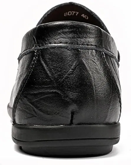 Лоферы из искусственной кожи, Round Toe, Black SayfuR — фото 4