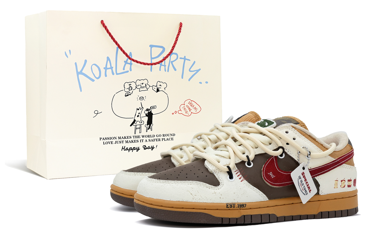 

Nike Кроссовки Dunk Skateboard Unisex Beige