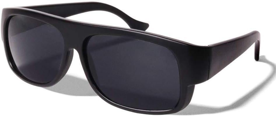 

Солнцезащитные очки ShadyVEU овальной формы с плоской верхней частью, защита от УФ-излучения, черные темные линзы, винтажный стиль Eazy E, олдскул, гангстерский OG, большие очки, Matte Black