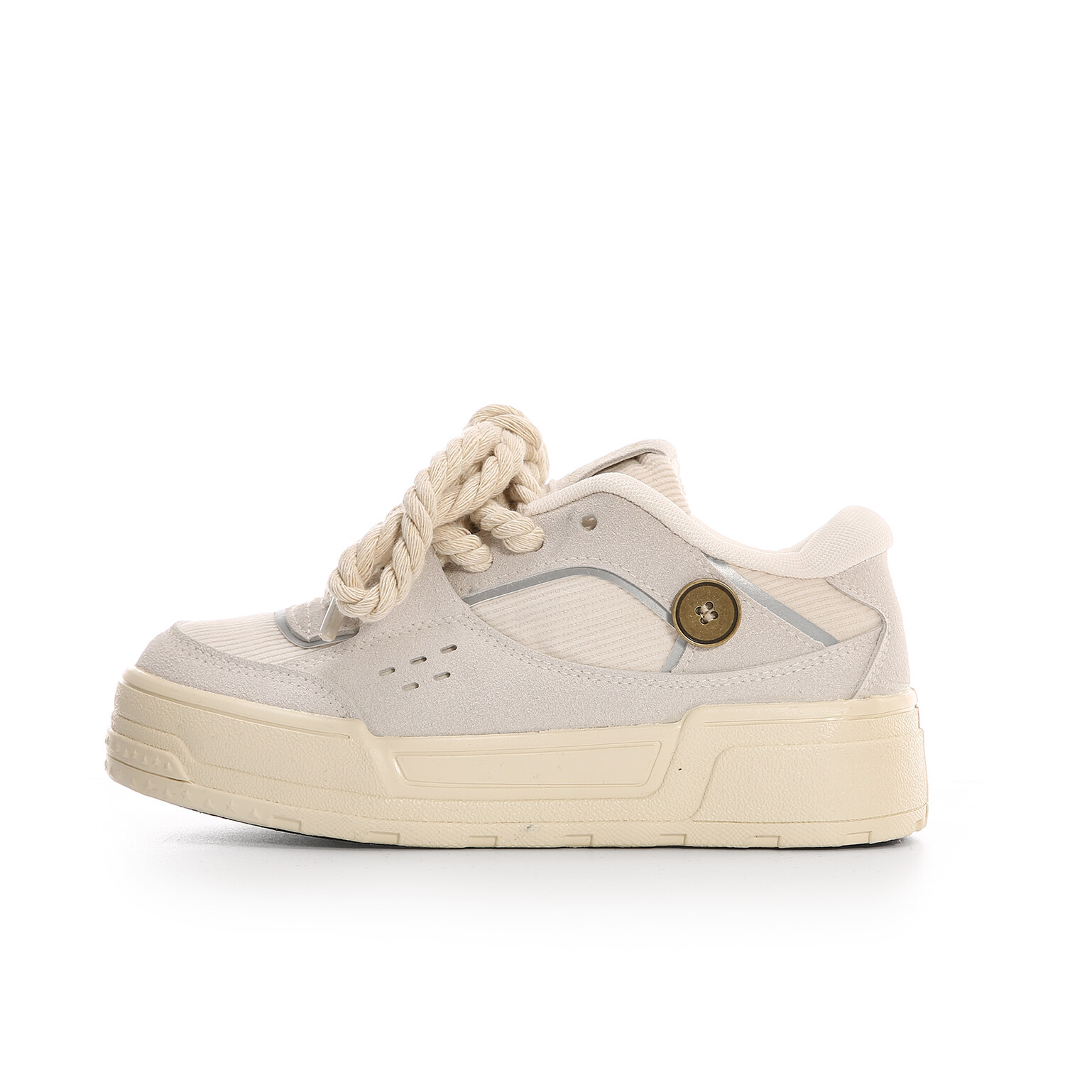

Кроссовки Lovely you Skateboarding Shoes Women's Low-top Beige, бежевый