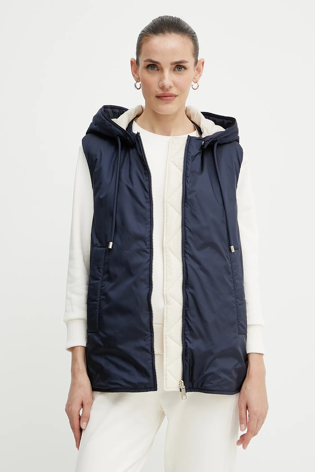 

Двухсторонний жилет Weekend Max Mara, темно-синий