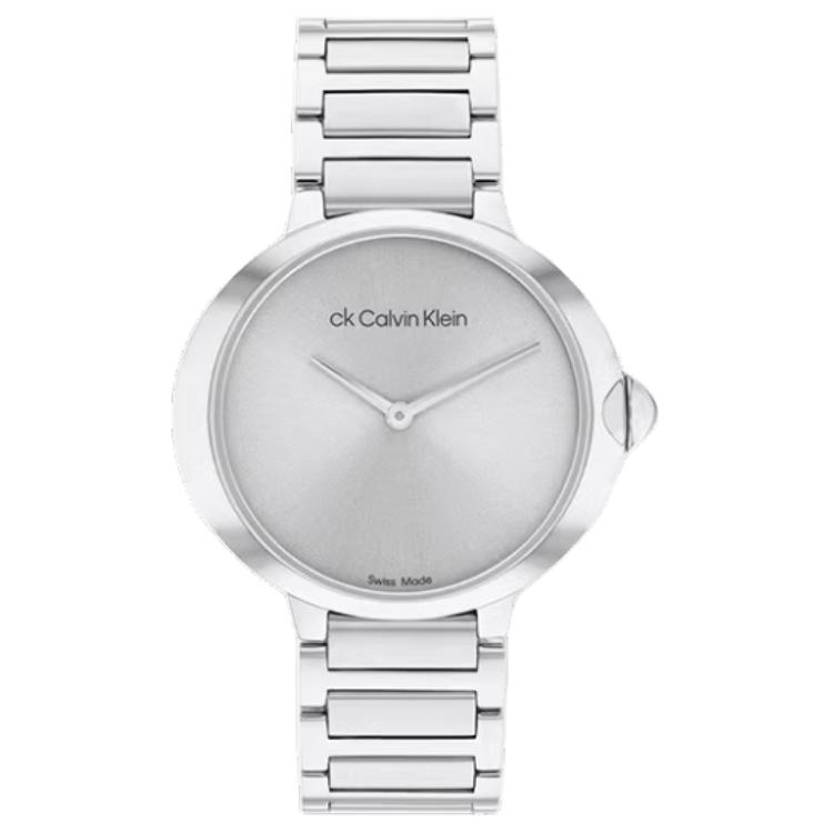 

Calvin Klein Женские часы Eternal Collection кварцевый механизм стальной браслет 36,5 мм серебристый циферблат