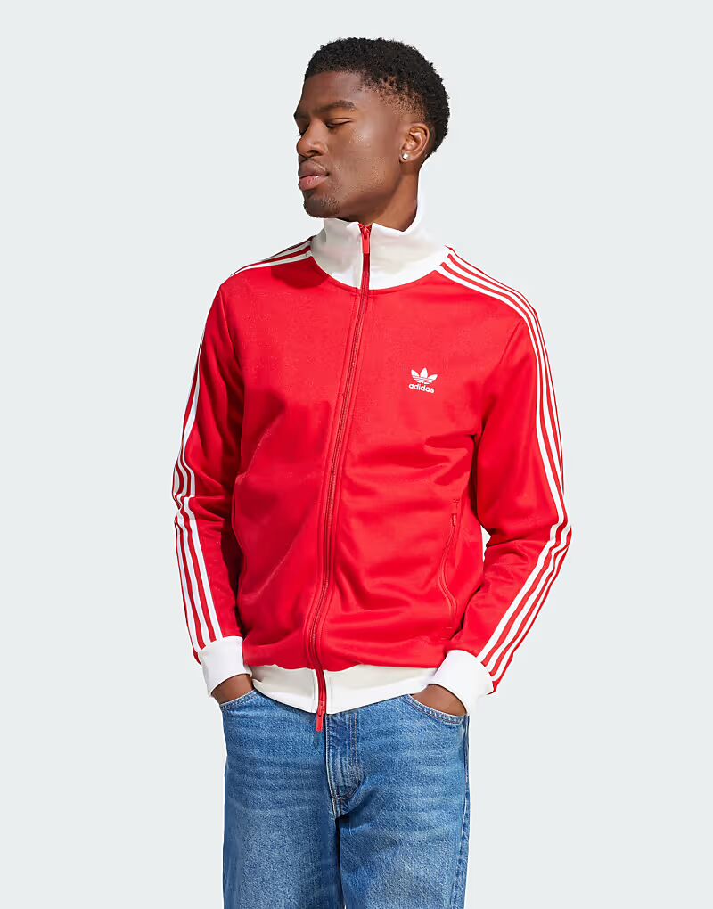 

Классический спортивный топ Adicolor Adidas Originals, алый/белый